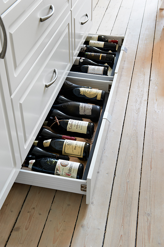 Toekick wine storage